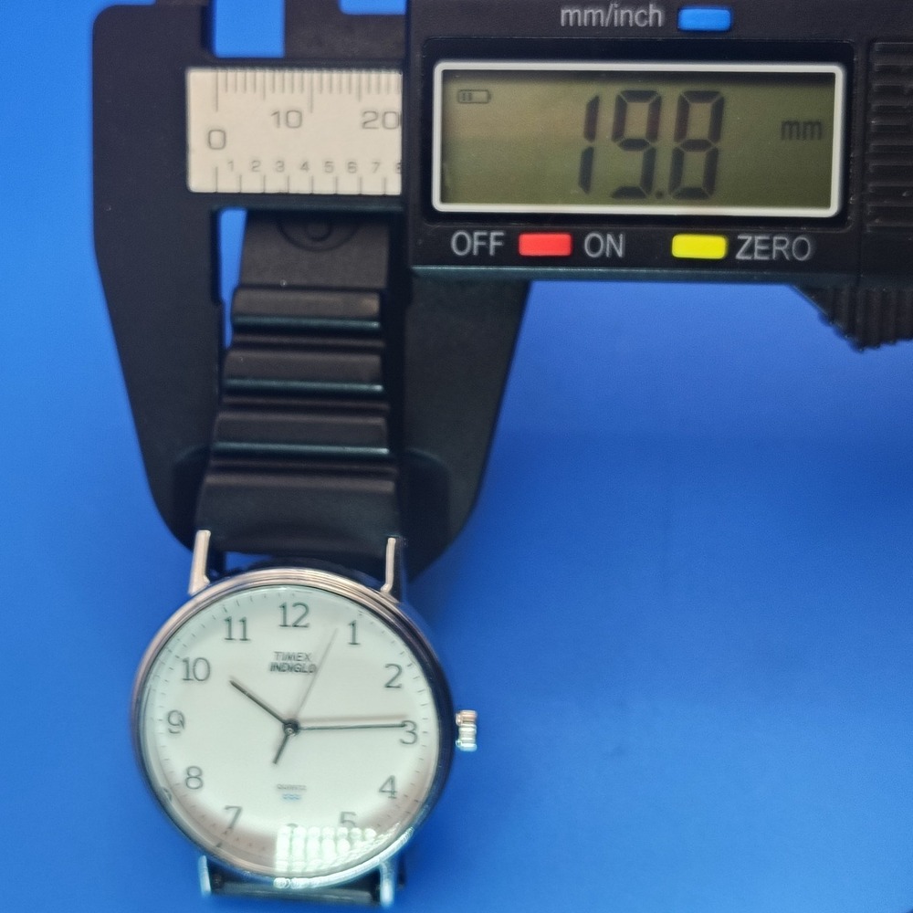 Vintage 2015 Timex Indiglo 34mm Mens Quartz Dress Watch Speidel Strap Restored - Picture 9 of 10